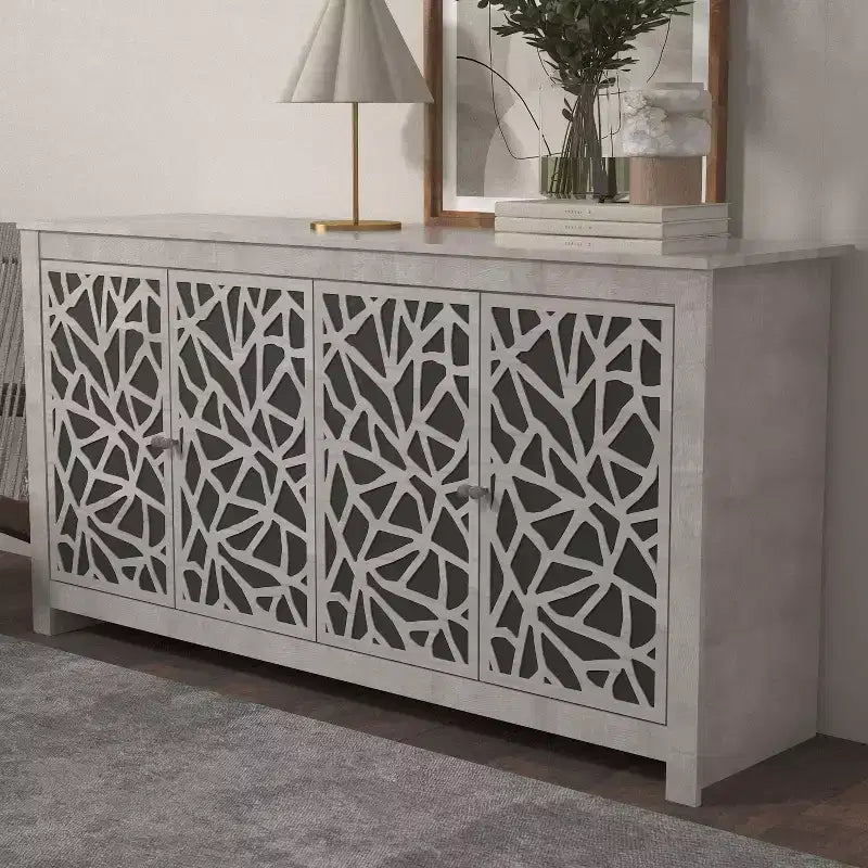 Galano Culbreath 4 Door Sideboard - Dusty Grey Oak
