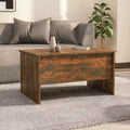 Coffee Table Smoked Oak Engineered Wood Medium