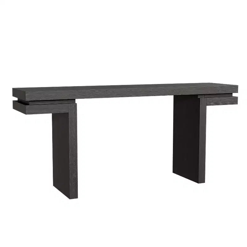Okak 66IN Minimalist Console Table with Wood Veneering, Extra Wide Entryway Table with Thick Tabletop, Accent Table for Hallway, Living Room