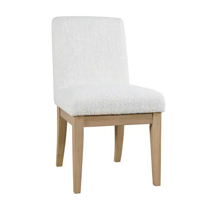 Jofran,Sequoia Modern Rustic Solid Wood Upholstered Parsons Dining Chair (Set of 2)