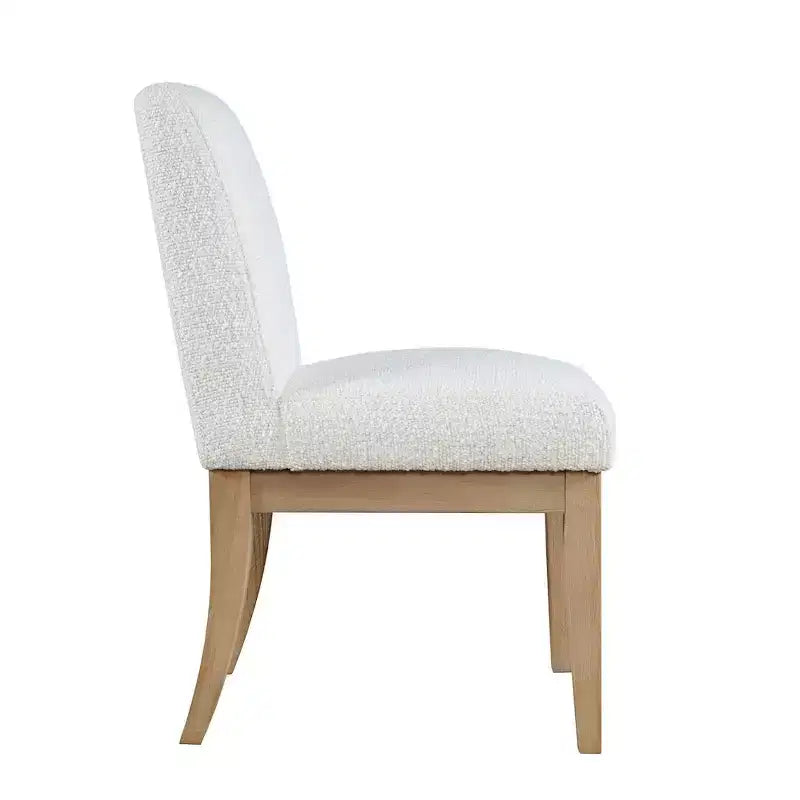 Jofran,Sequoia Modern Rustic Solid Wood Upholstered Parsons Dining Chair (Set of 2)