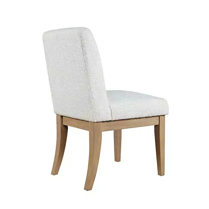 Jofran,Sequoia Modern Rustic Solid Wood Upholstered Parsons Dining Chair (Set of 2)