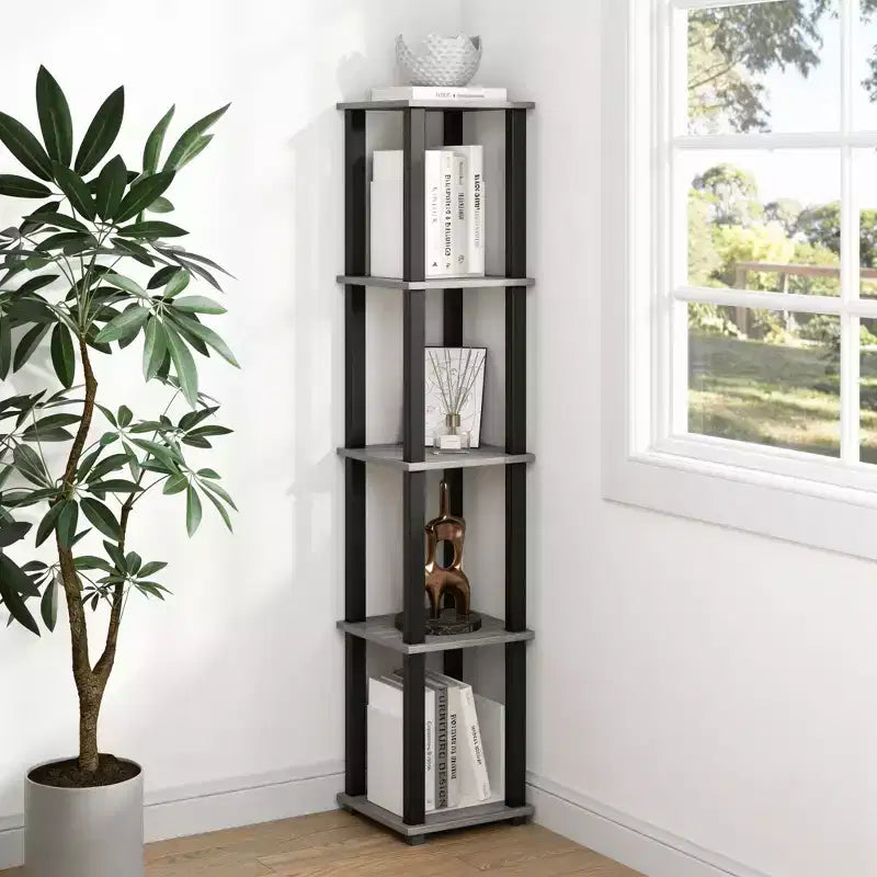 HOMLUX 5-Tier Multipurpose Storage Shelf, Open Shelving Unit with Durable Frame
