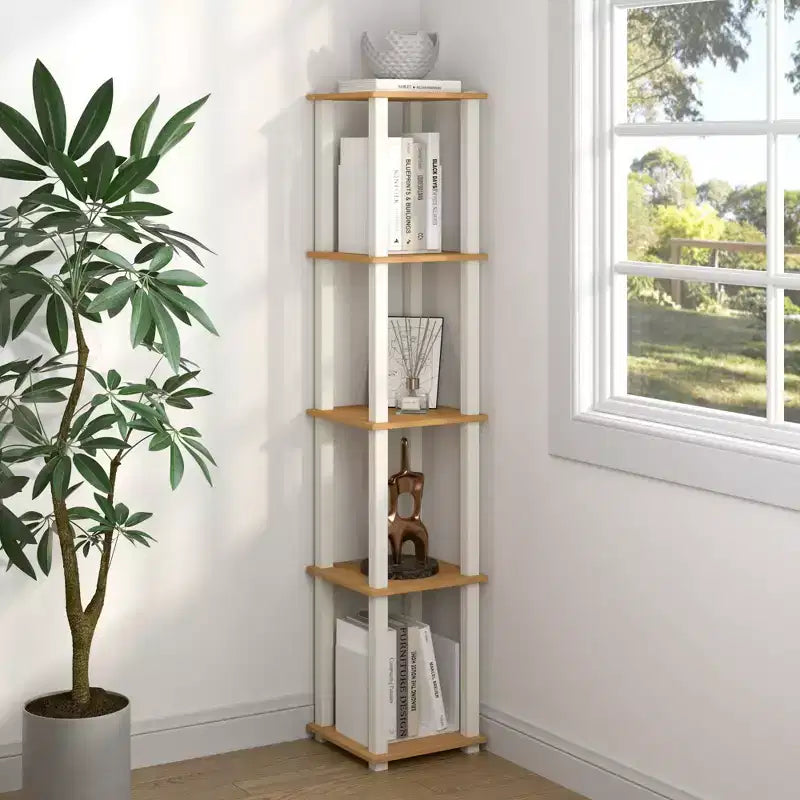 HOMLUX 5-Tier Multipurpose Storage Shelf, Open Shelving Unit with Durable Frame