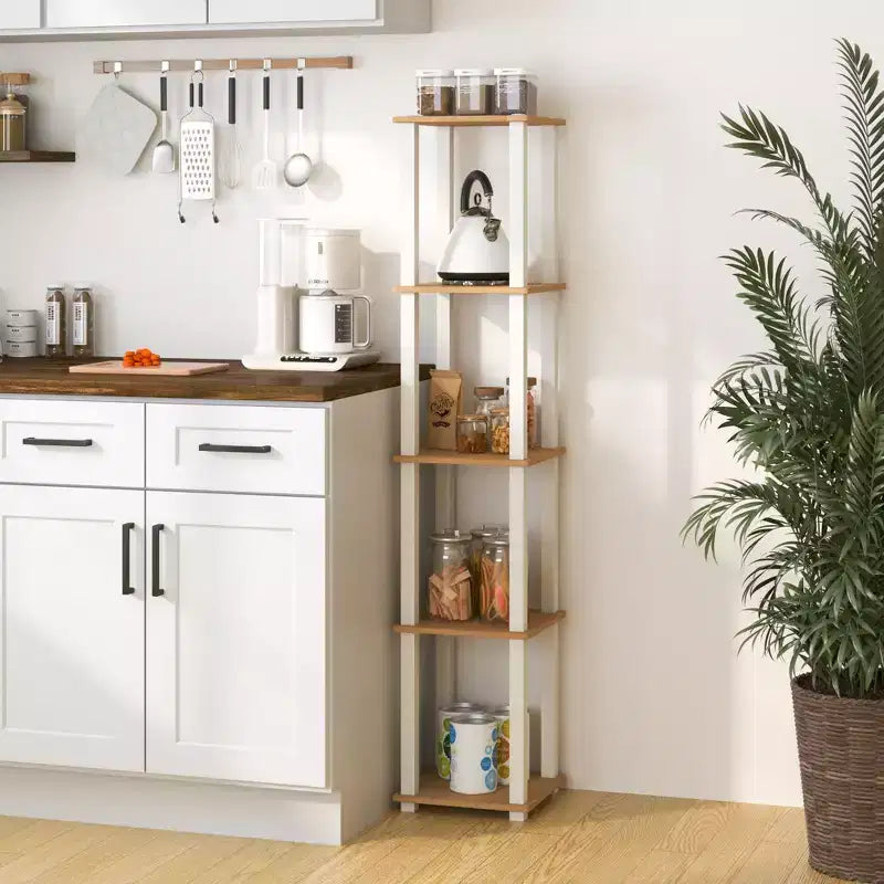 HOMLUX 5-Tier Multipurpose Storage Shelf, Open Shelving Unit with Durable Frame