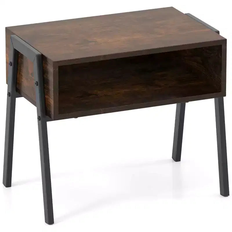 Costway Stackable End Table Night Stand Bedside Table Shelf Accent Table