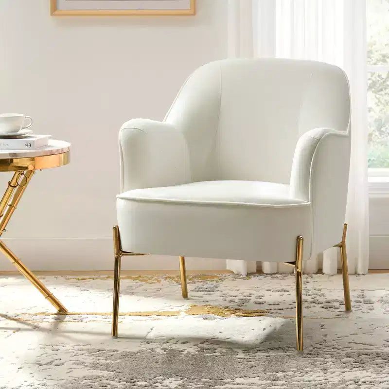 Odo Upholstered Accent Chair Velvet Comfy Living Room Arm Chair | Karat Home