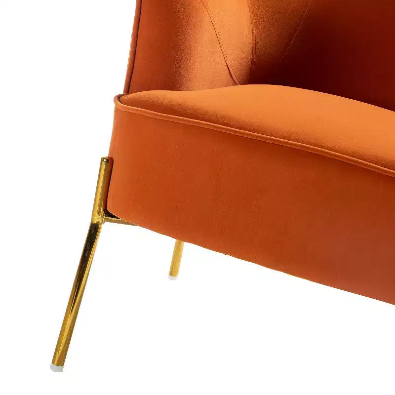 Odo Upholstered Accent Chair Velvet Comfy Living Room Arm Chair | Karat Home