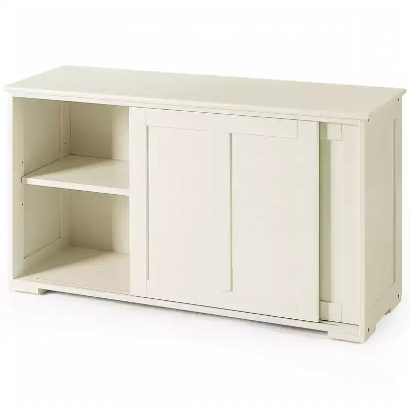 Costway Kitchen Storage Cabinet Sideboard Buffet Cupboard Wood Sliding Door Pantry Black/Gray/Brown/White